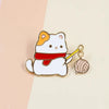 Creative Cat Fishing Design Metal Enamel Brooch Cartoon Cute Animal Badge Pin Friend Gift Jewelry Accessories - Image 15