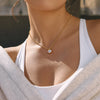 Oval Horse Eye Shape Zircon Pendant Necklace For Women Gold Plated Stainless Steel Necklace Jewelry Gift - Image 4