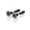 Stainless Steel Screw Stud Earrings in Colorful Finishes 1 Pair - Image 6