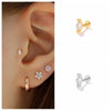 2pcs Silver Zirconia Labret Lip Ring Tragus Cartilage Piercing Stud Earrings for Women Men Earring Jewelry - Image 26