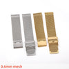 18mm 20mm 22mm 24mm Bands Universal Replacement Straps Women Men Wristband Silver Bracelet 0.6/1.0mm Mesh Milanese Metal Strap - Image 5