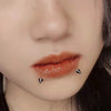 2PC Punk Stainless Steel Spike Ball Labret Lip Piercing Devil Studs Cone Conch Helix Cartilage Earrings Falt Piercings Jewelry - Image 4