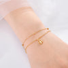 Cazador Four Leaf Clover Bracelet for Women Stainless Steel Lucky Jewelry Double Chain Bracelet on Hand Birthday Gift - Image 2