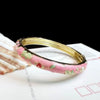 Enamel Chinese Cloisonne Bracelet Traditional Chinese Peony Filigree Flower Bangle Ethnic Vintage Women's Hand Bracelet - Image 13
