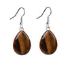 stone crystal drop shaped stainless steel earrings for women wear jewel earrings - Image 5