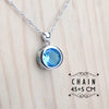 Bridal Women Blue Zircon Jewelry Sets Silver Women Wedding Jewelry Charms Rings Bracelets Earrings Set Pendant Necklace - Image 4