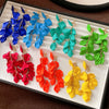 Exaggerated Folds Flower Fringe Ear Clip Without Ear Piercing Long Clip Earrings Party Jewelry - Image 1