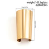 Punk Hiphop Wide Smooth Open Bangles Bracelet For Women Men Statement Alloy Bangle Jewelry Accessories Manchette - Image 3