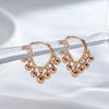Glossy Ball Tassel Earrings for Women Rose Gold Color Dangle Earrings Modern Wedding Party Daily Jewelry - Image 5