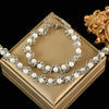 316L Stainless Steel Pearl Chain Necklace Bracelet Set For Women Silver Color Jewelry Set Gift Party - Image 8