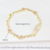 Pink Green Enamel Art St. Jude Rhinestone Flower Chain Bracelet Classic for Women Girl Party Religious Jewelry Gift - Image 5
