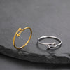 Cazador Adjustable Beads Twisted Rope Thin Rings for Women Stainless Steel Kpop Jewelry Gold Plated Open Finger Rings - Image 4