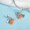 Silver Christmas Bell Charms Snowflake Reindeer House Bead Snowman Pendant Fit Bracelet Necklace Jewelry - Image 5