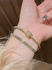 Stainless Steel Bangle Bracelet with Cubic Zirconia Details in Gold-Tone or Silver-Tone - Image 21