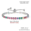 Adjustable Tennis Bracelet For Women Iced Out Zircon Couple Bracelet On Hand Gift To Friends Wedding Jewelry - Image 17