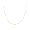 Mossanite Station Wedding Chain Necklace For Women, Silver Gold Diamond Cut Bty Layering Choker Necklaces - Image 8
