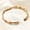 Stainless Steel Bamboo Cuff Bracelets Bangles for Woman Gold Color Wedding Female Jewelry Gifts - Image 6
