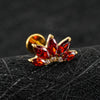 Titanium Marquise Lotus Cartilage Earring 16G Flower CZ Helix Flat Back Stud Labret Piercing Jewelry - Image 4