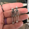 Punk Halloween Earrings for Women, Spooky Skull Skeleton Dangle Earrings for Women,Bloody Knife Drop Earring - Image 6