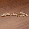8PCS Stainless Steel Hoop Earrings Set For Women Crystal Flower Geometry Zircon Gold Plated Huggie Earring Piercing Jewelry - Image 2