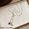 Spotted Tiger Eye Stone Mushroom Pendant Long Versatile Clavicle Chain Necklace for Women's Niche Accessories - Image 7