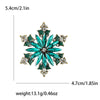 Rhinestone Snowflake Brooch Pin for Christmas and Holiday Outfits - Image 6