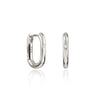 Silver Retro Geometric Square Circle Hoop Earrings for Women Gift Zircon Huggies Ear Buckle Piercing Jewelry - Image 11