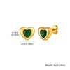 Retro Green Zircon Pendant Necklace For Women, Crystal Stone Chain Stainless Steel Gold Plated Birthday Gifts - Image 17