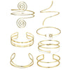 Ftcy 7 Pcs Upper Arm Bracelets for Women Adjustable Gold Color Arm Cuff Bangle Women's Jewelry Gifts - Image 1