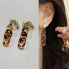 Vintage Korean Style Maillard Brown Ear Clips Women's Coffee Irregular Geometric Clip Earrings Without Ears Hole - Image 10