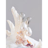 Pearl Drop Earrings with Geometric Metal Tops - Image 3