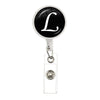 26 English Letters Brooch A-Z Initial Round Glass Ball Pendant Retractable Badge Reel For Women Gifts Jewelry - Image 9