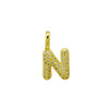 Stainless Steel Gold Plated 26 Letters Name Necklace Zircon Pendant Necklace - Image 14