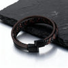 Multi Layer Braided Rope Bracelets for Men,Classic Handmade PU Leather Wristband with Magnetic Buckle, Punk Jewelry Gift - Image 6
