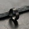Charm Jewelry Ring for Men Women Stainless Steel Black Rings Wedding Engagement Matte Male Accessory - Image 4