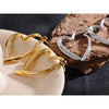 Removable Minimalist Stainless Steel Heart Love Hollow Hoop Earrings Anti Allergic Gold Color Jewelry - Image 6