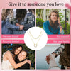 Lucky Horseshoe Necklace Silver Woman' Necklace Jewelry Anniversary Valentine Gift Double Layer Design Shiny Zircon - Image 6