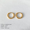 Stainless Steel Thin Hoop Earrings in Gold-Tone or Silver-Tone with 12 mm 14 mm or 18 mm Options - Image 11