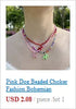 Polymer Clay Bead Necklace with Dog Motif and 37 cm Chain - Image 40