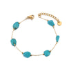Colorful Stone Beads Necklace Bracelet Sets for Women Bohemia Stainless Steel Handmade Jewelry Tiki - Image 3