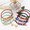 Ocesrio Multicolor Brass Bracelet Wrist Chain Thread String Adjustable Stainless Steel de joyería - Image 5