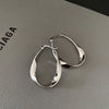 Silver Color Geometric Twisted Hoop Earrings for Women Mobius Strip Compact Earring Femininity Ear Euckle Jewelry - Image 7