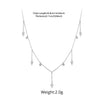 Silver Dancing Zircons Necklace Sparkling Crystal Round Beads O-Chain Link for Women Stacking Gift - Image 8