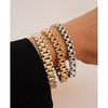 Stainless Steel Gold Plated Detachable Wristbands Bracelets Bangles For Women Men Gold Wrap Bracelets - Image 5