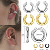 Punk No Piercing Gold Color Clip Earrings Chunky Ear Cuff Women Bold Statement Thick Cartilage Cuff Earrings Jewelry Gifts - Image 1