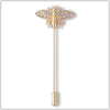 Simple Clothes Decorative Accessory Maple Ginkgo Leaf Feather Deer Eagle Rabbit Bee Lotus Flower Badge Long Brooch Pins Ornament - Image 20