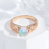 Texture Gradient Zircon Rings Rose Gold Color Gothic Jewelry Daily Unusual Rings For Women - Image 1