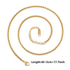 Ten-Piece Stainless Steel Chain Necklace Lot in Gold-Tone with 45 cm Length - Image 25