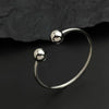 Simple wire double ball gold-plated stainless steel women's bracelet, and rust-free, worn by couples - Image 6