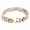 Stainless Steel Chain Bracelet Simple Plated Heavy Metal Texture Jewelry Men Party - Image 8